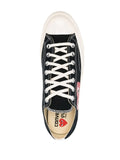 N373O Converse tenis Chuck Taylor All Star '70 de Comme Des Garçons x Converse negro corazones - Calzado de mujer y hombre