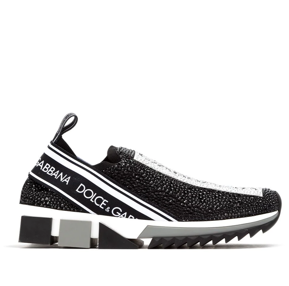Dolce & Gabbana tenis con logo y apliques