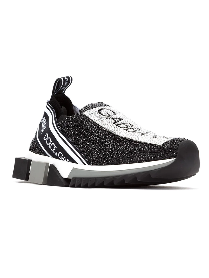 Dolce & Gabbana tenis con logo y apliques