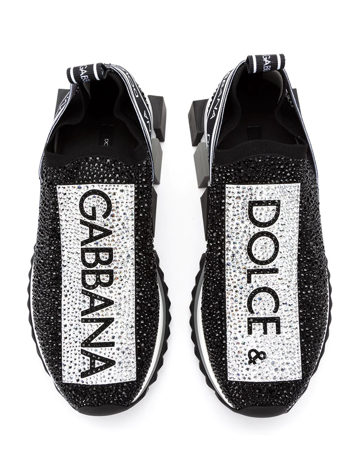 Dolce & Gabbana tenis con logo y apliques