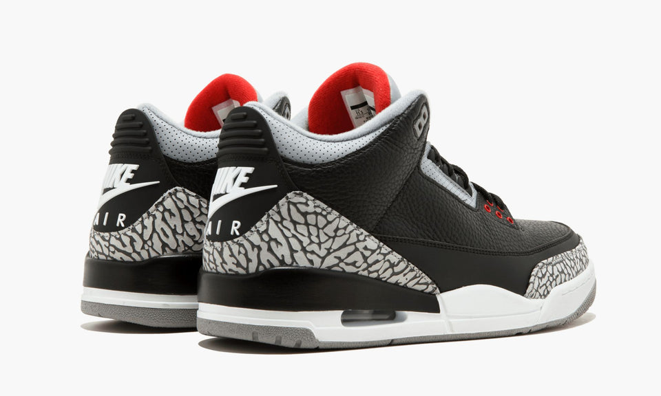 N372O AIR JORDAN 3 RETRO OG "Black/Cement negro - Calzado de mujer y hombre