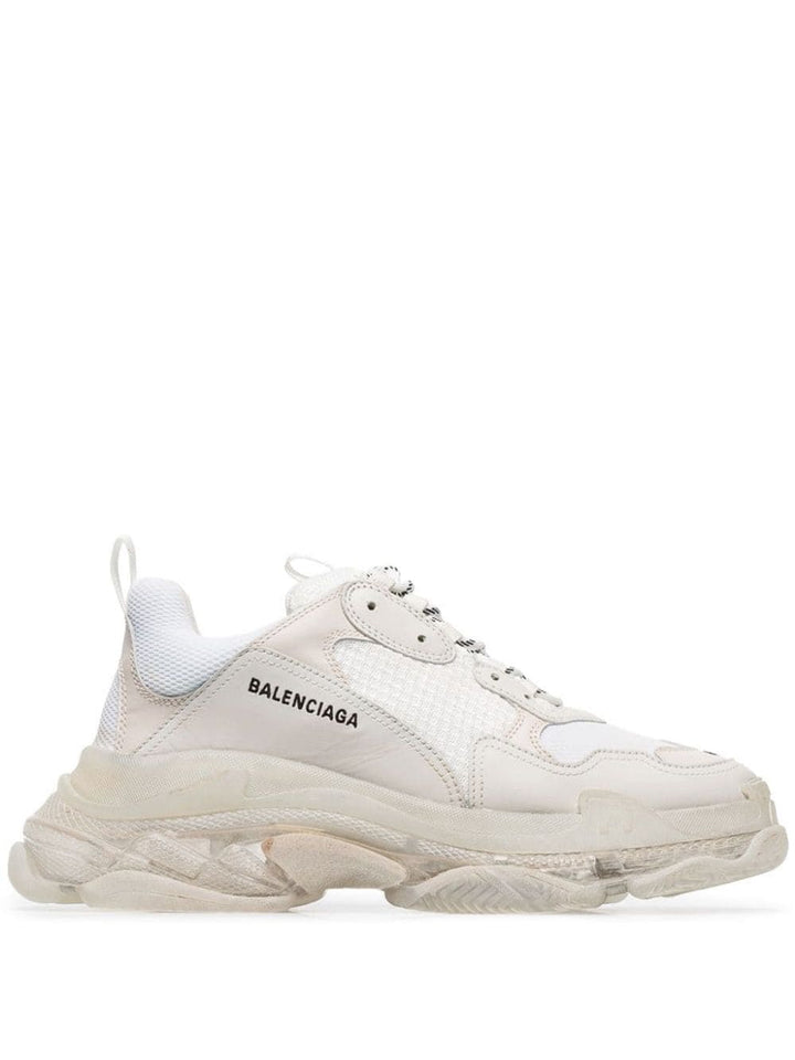 N372O Balenciaga tenis Triple S BEIGE suela transparente - Calzado de mujer y hombre
