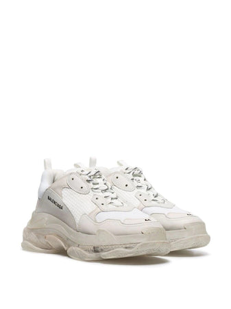 N372O Balenciaga tenis Triple S BEIGE suela transparente - Calzado de mujer y hombre