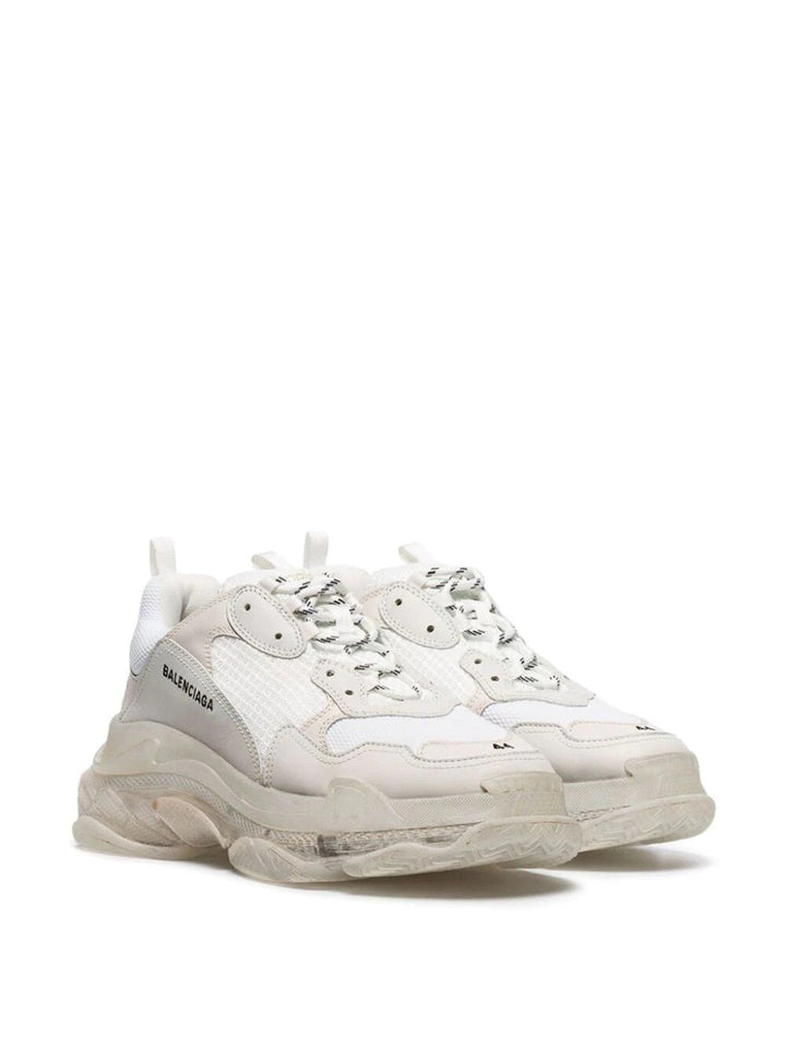 N372O Balenciaga tenis Triple S BEIGE suela transparente - Calzado de mujer y hombre