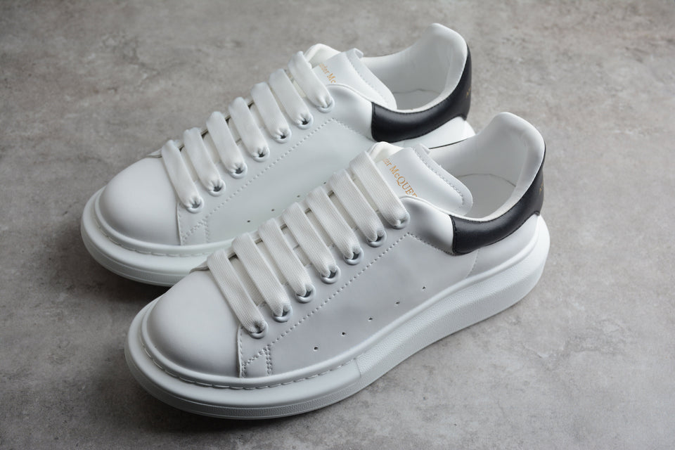 (G5) Alexander McQueen tenis bajos Oversize Talon Piel Negro - Calzado de mujer y hombre