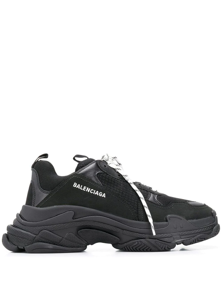 N372O (D) BALENCIAGA TRIPLE S TRAINER 'TRIPLE BLACK' - Calzado de mujer y hombre