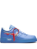 N370 NIKE AIR FORCE 1 OFF WHITE AZUL MCA UNIVERSITY BLUE - Calzado de mujer y hombre