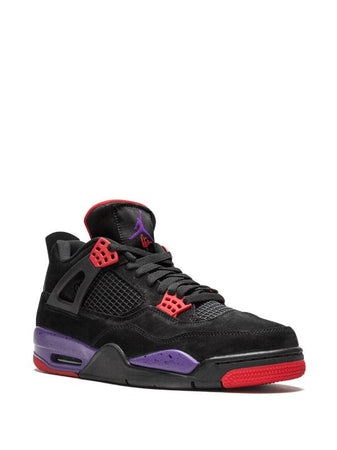 Jordan tenis Air Jordan 4 Retro raptors negro rojo morado