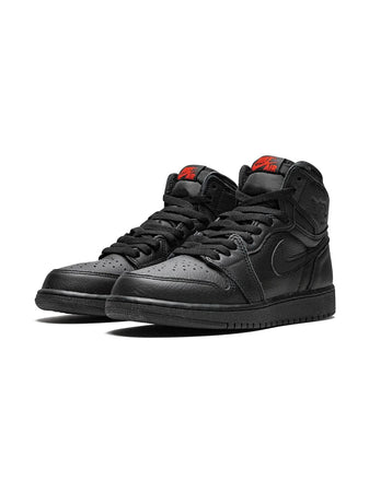 N370O Air Jordan 1 Retro High OG BG JORDAN 1 PIEL NEGRO ROJO - Calzado de mujer y hombre