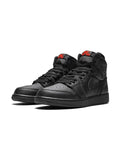 N370O Air Jordan 1 Retro High OG BG JORDAN 1 PIEL NEGRO ROJO - Calzado de mujer y hombre