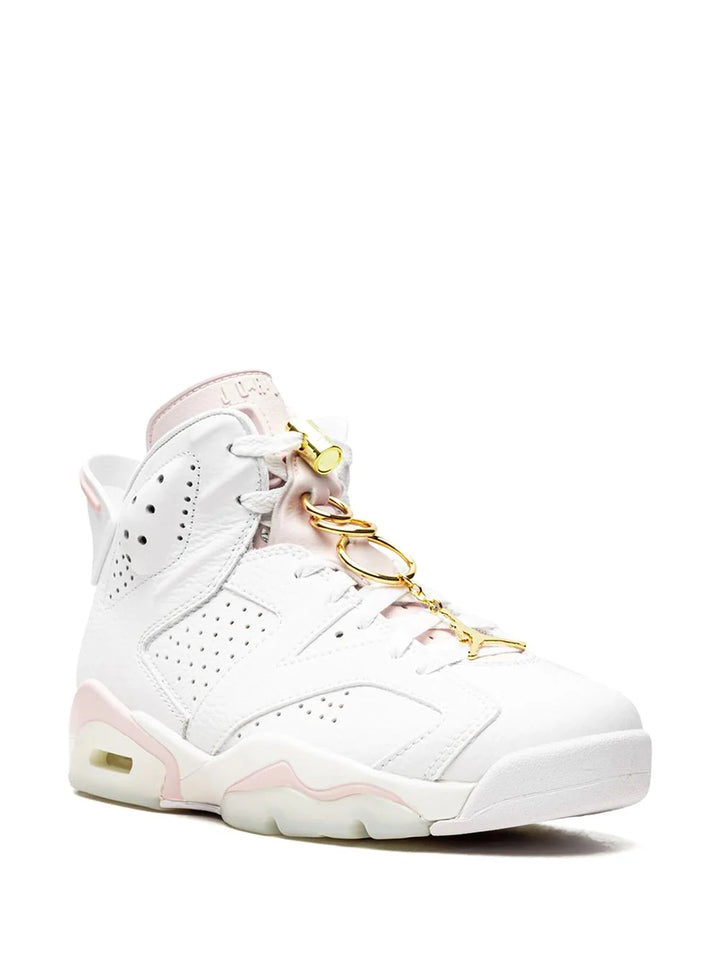 N372O Jordan 6 Retro "Gold Hoops blanco rosa - Calzado de mujer y hombre