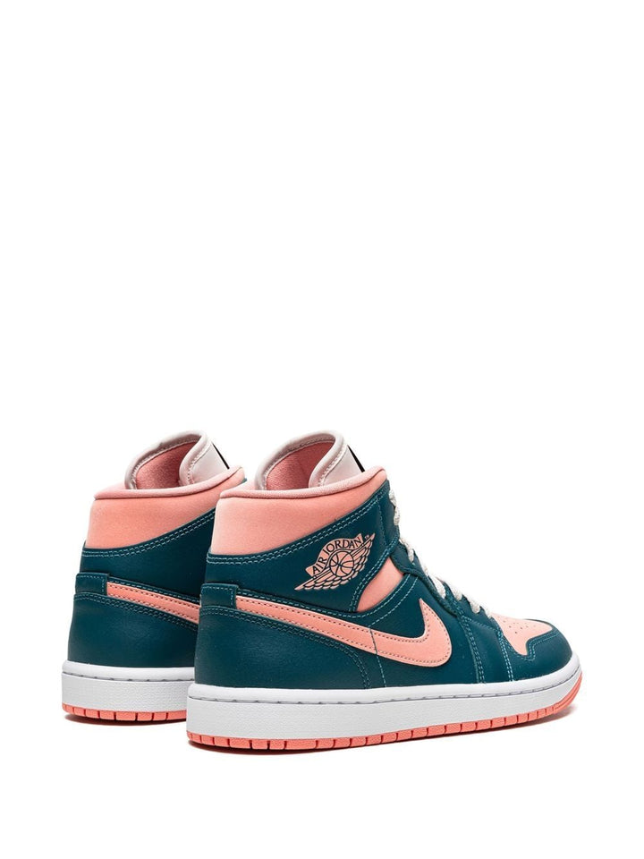 N370O tenis Air Jordan 1 Mid Dark Teal Blue - Calzado de mujer y hombre
