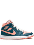 N370O tenis Air Jordan 1 Mid Dark Teal Blue - Calzado de mujer y hombre