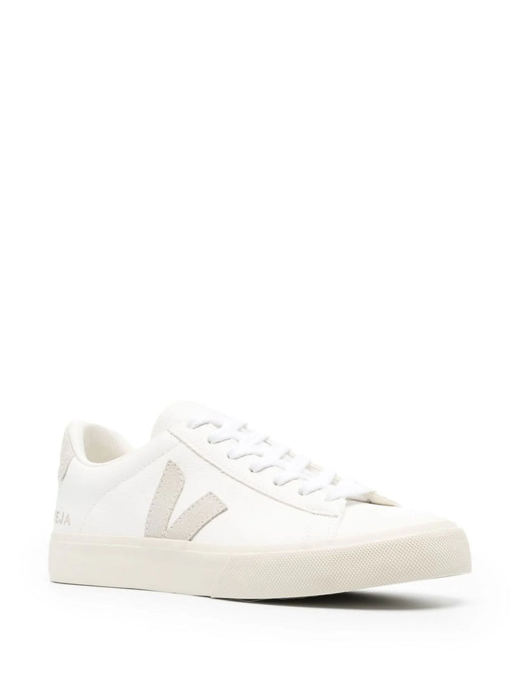 VEJA tenis Campo con agujetas Blanco Gris