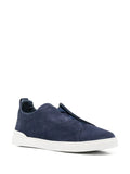 Zegna Tenis Triple Stitch | Azul | - Calzado de mujer y hombre