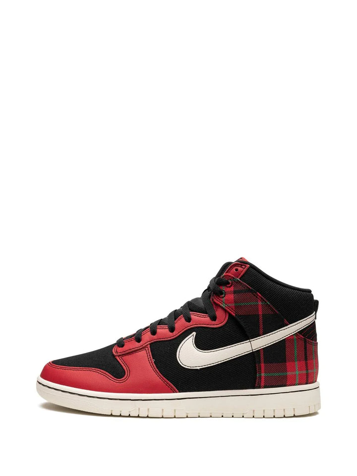 Nike tenis Dunk High "Plaid - Black/Red"