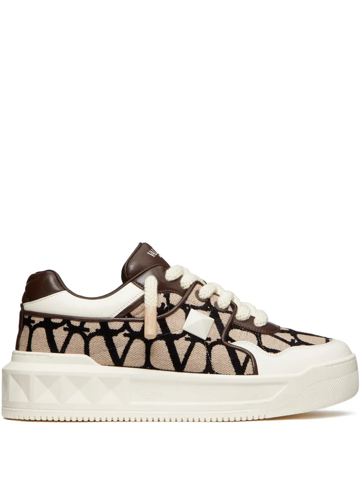 Valentino Garavani Tenis One Stud XL De Piel | Neutro | - Calzado de mujer y hombre