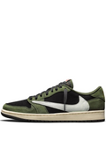 Travis Scott x Air Jordan 1 Low OG Black Olive Verde Negro