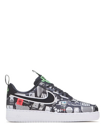 N372O NIKE AIR FORCE 1 '07 LX 'WORLDWIDE PACK - BLACK' BLACK/WHITE/FLASH CRIMSON/BLACK - Calzado de mujer y hombre