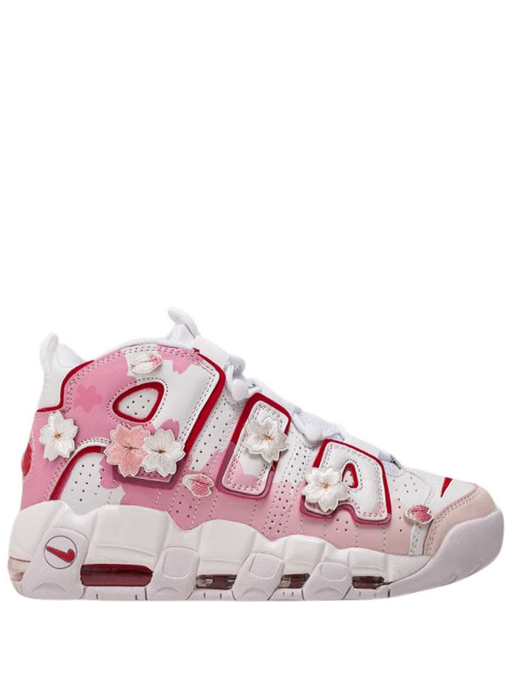 Nike Air More Uptempo Flores flowers blanco rosa - Calzado de mujer y hombre