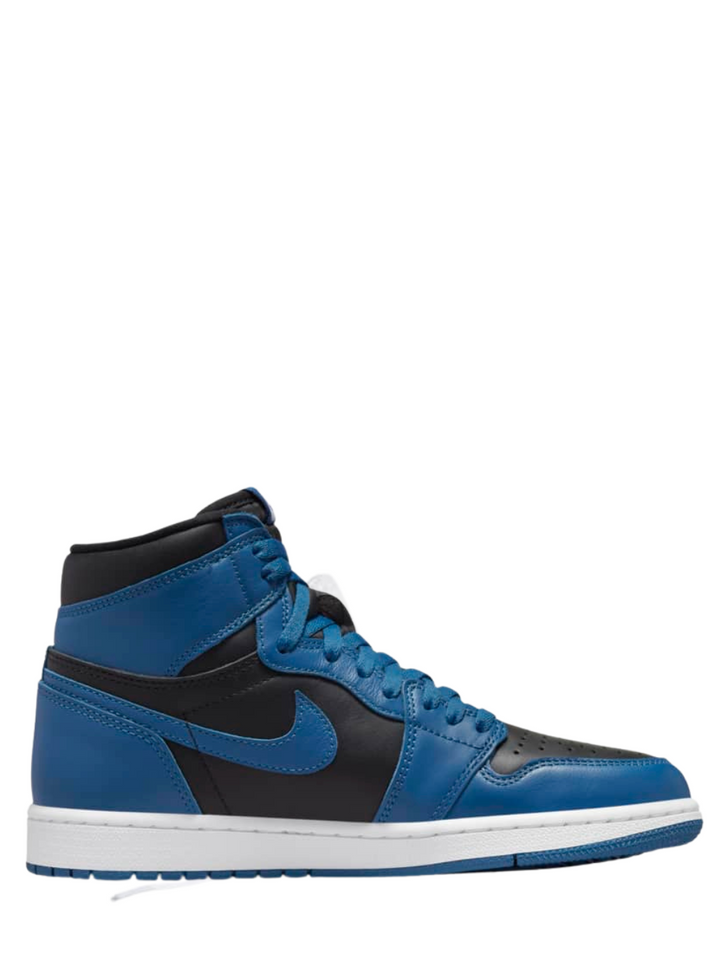 N370O Jordan 1 retro marina blue tenis de moda sneakers en piel - Calzado de mujer y hombre