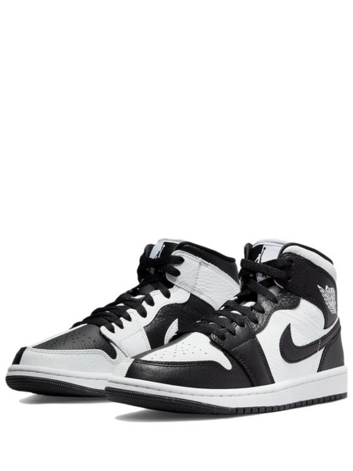 Nike Air Jordan 1 Mid SE Homage Black White Split Shoes