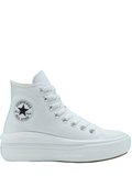 N373O Converse Chuck Taylor Move Ivory en Plataforma de Piel - Calzado de mujer y hombre