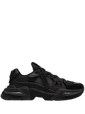 DOLCE&GABBANA AIRMASTER LOGO COMBO SNEAKERS IN BLACK