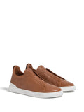 Zegna Tenis Triple Stitch | Marrón | - Calzado de mujer y hombre