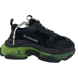 N370O Balenciaga tenis Triple S NEGRO VERDE - Calzado de mujer y hombre