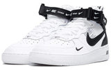 N370O Nike Air Force 1 Mid Utility White Black (GS) - Calzado de mujer y hombre