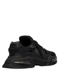 DOLCE&GABBANA AIRMASTER LOGO COMBO SNEAKERS IN BLACK