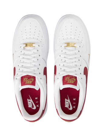 N370O Nike Air Force 1 07 Bajo Essential Blanco Gimnasio Rojo para Hombre y Mujer - Calzado de mujer y hombre