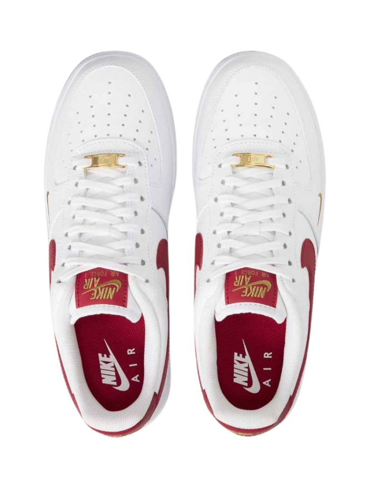 N370O Nike Air Force 1 07 Bajo Essential Blanco Gimnasio Rojo para Hombre y Mujer - Calzado de mujer y hombre