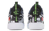 N372O NIKE AIR FORCE 1 '07 LX 'WORLDWIDE PACK - BLACK' BLACK/WHITE/FLASH CRIMSON/BLACK - Calzado de mujer y hombre