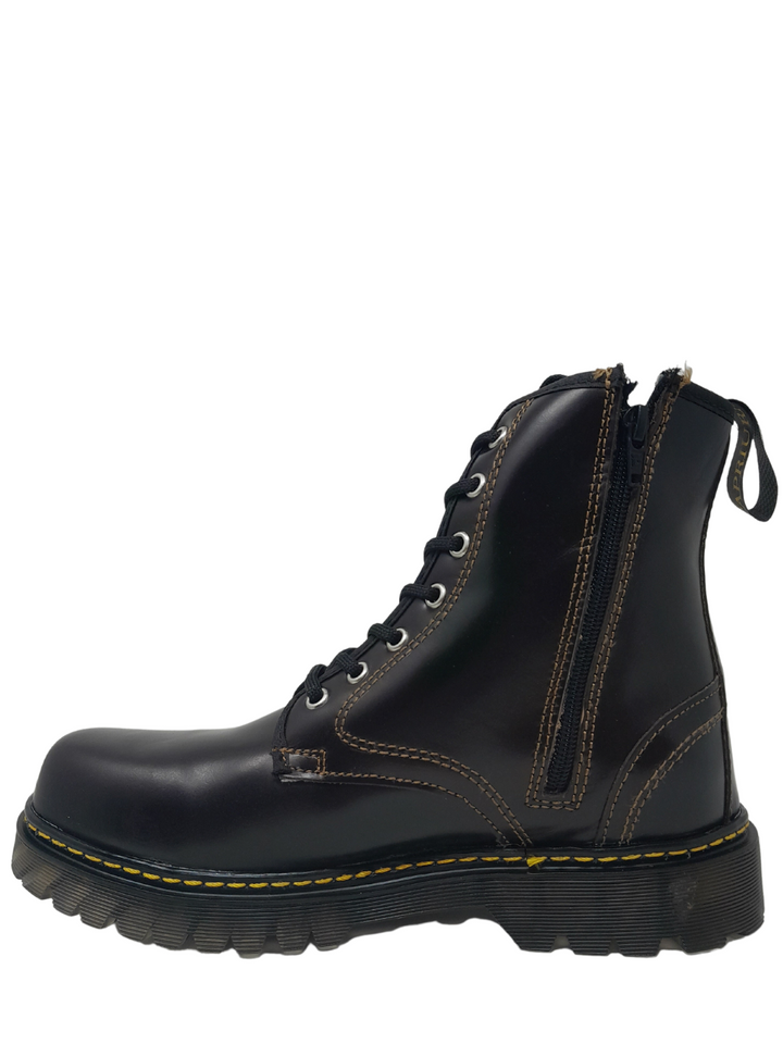 N372S Capriural 860H Piel Oscaria Cafe botas tipo dr martens bota de hombre - Calzado de mujer y hombre