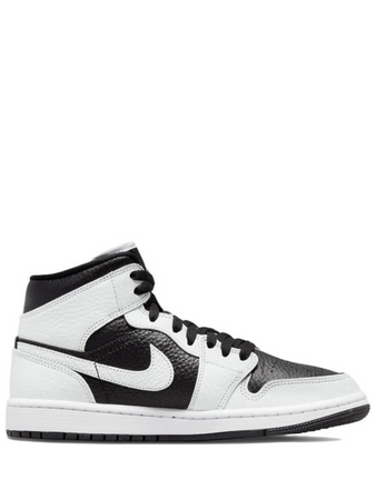Nike Air Jordan 1 Mid SE Homage Black White Split Shoes