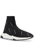 Balenciaga Speed Balenciaga Trainer Mid Logo Print Black - Calzado de mujer y hombre
