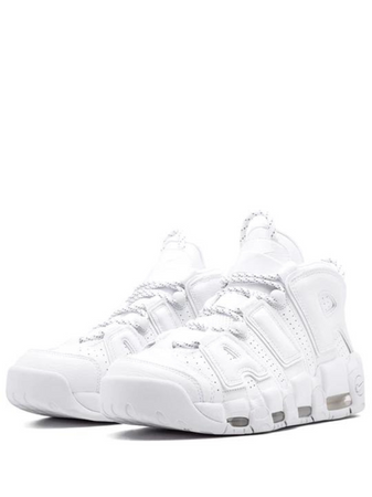 N373O Nike Air More Uptempo Triple White Blanco - Calzado de mujer y hombre