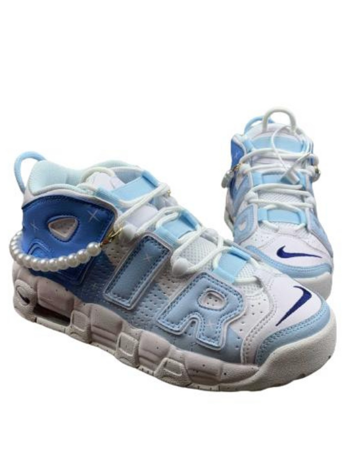 N370O Uptempo perlas Air More Uptempo Azul - Calzado de mujer y hombre