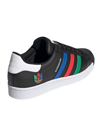 TENIS SUPERSTAR negro franjas