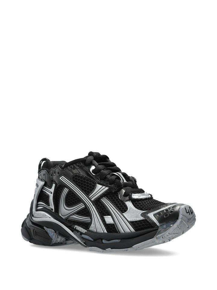 Balenciaga tenis Bajos Runner Negro Plata - Calzado de mujer y hombre