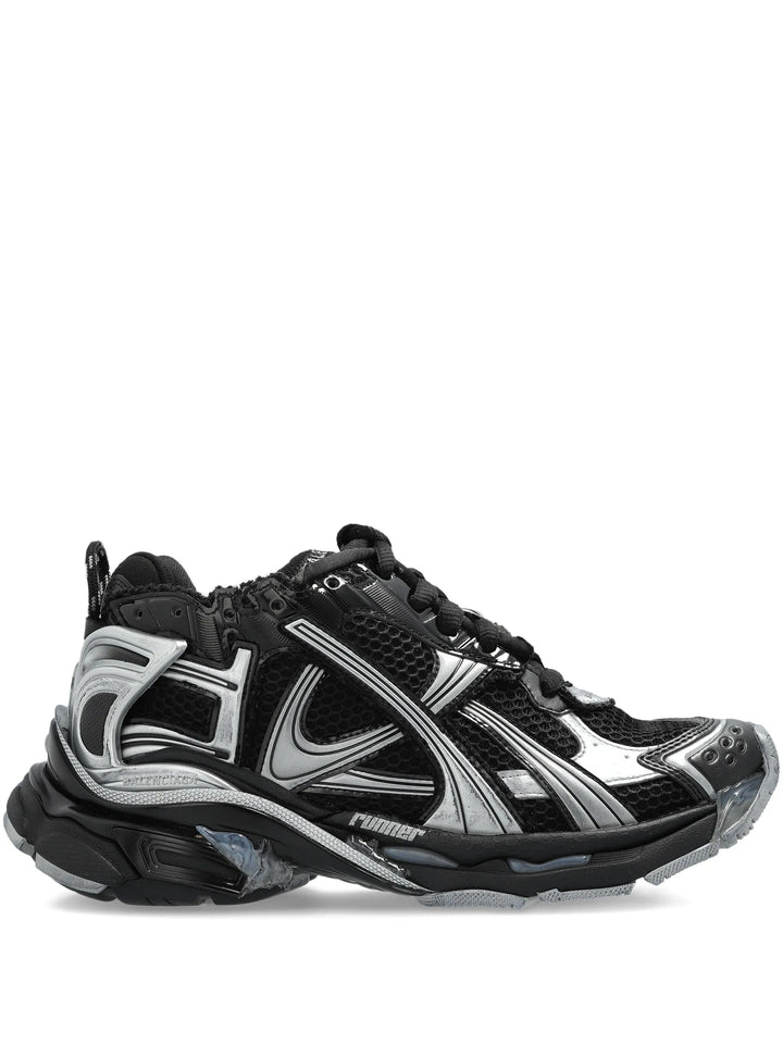 Balenciaga tenis Bajos Runner Negro Plata - Calzado de mujer y hombre