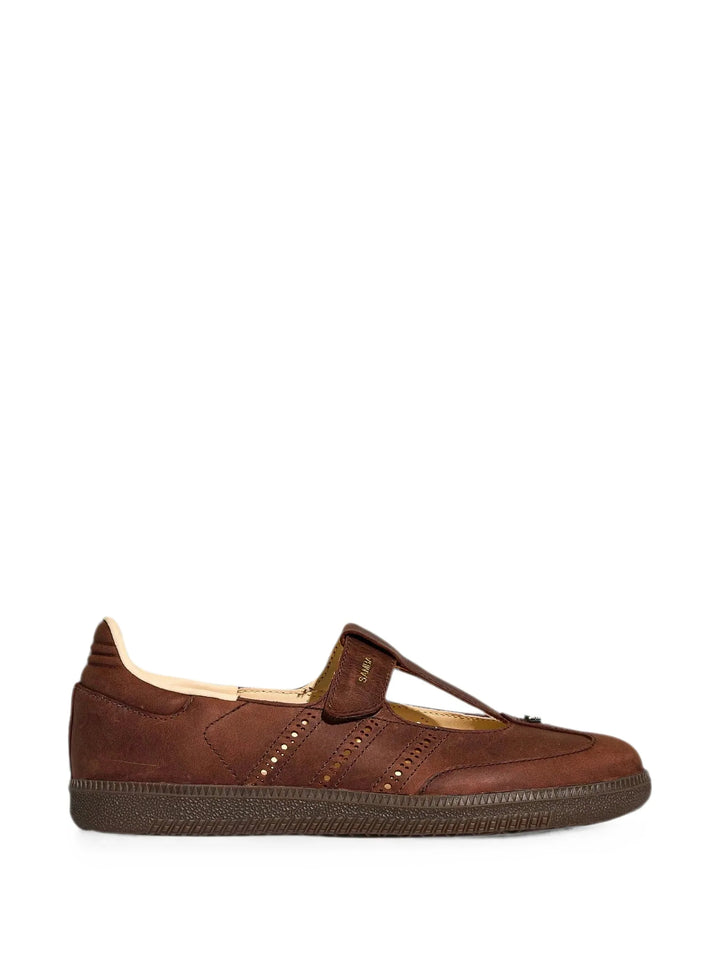 adidas Samba Jane Brown Crystal Sand piel cafe (para mujer) - Calzado de mujer y hombre