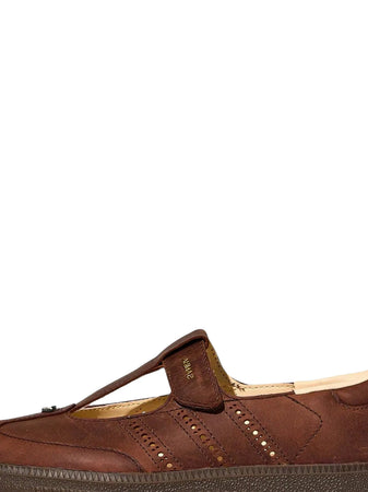 adidas Samba Jane Brown Crystal Sand piel cafe (para mujer) - Calzado de mujer y hombre