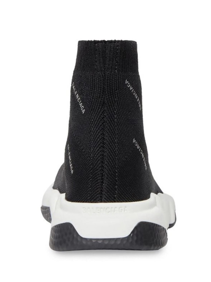 Balenciaga Speed Balenciaga Trainer Mid Logo Print Black - Calzado de mujer y hombre