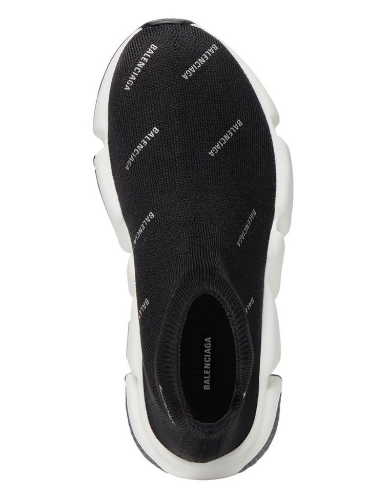 Balenciaga Speed Balenciaga Trainer Mid Logo Print Black - Calzado de mujer y hombre