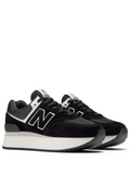 Tenis de Mujer New Balance 574 + Negro - Calzado de mujer y hombre