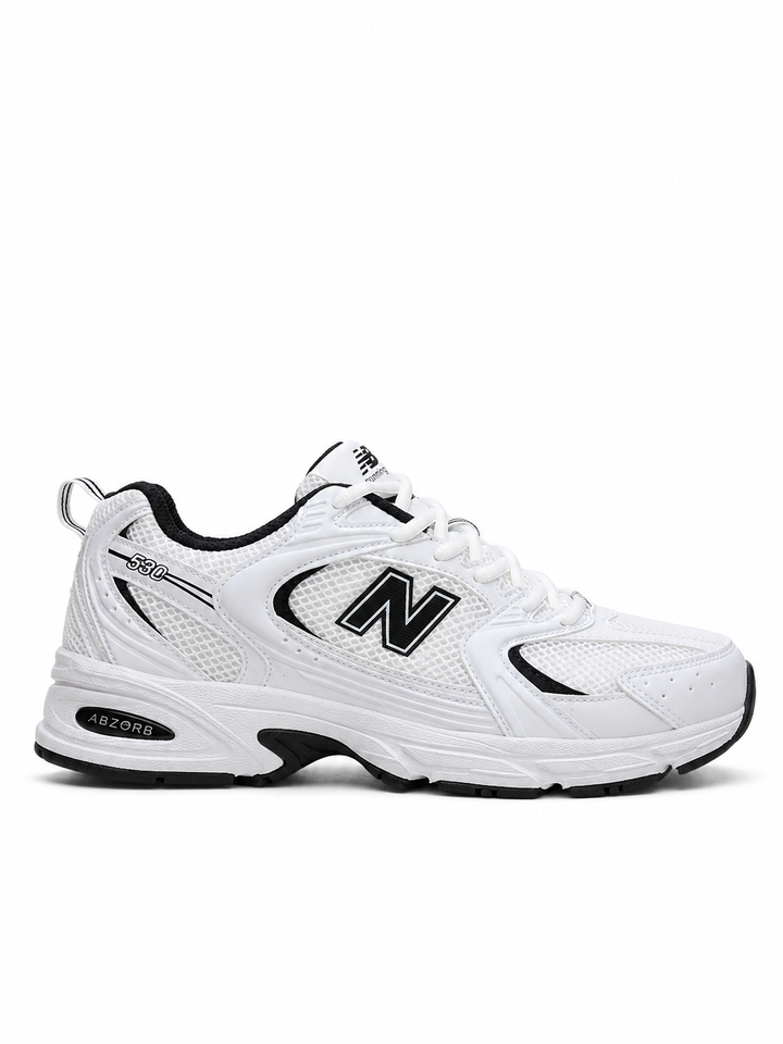 New Balance 530 en color blanco y negro - Calzado de mujer y hombre