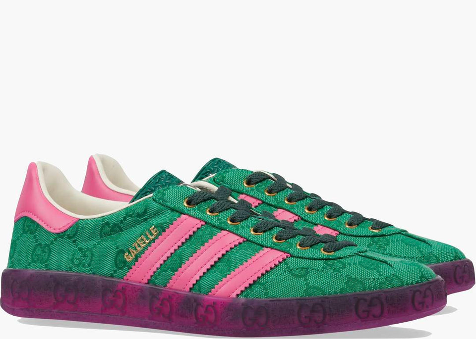 Adidas x Gucci Gazelle Green GG Monogram - Calzado de mujer y hombre